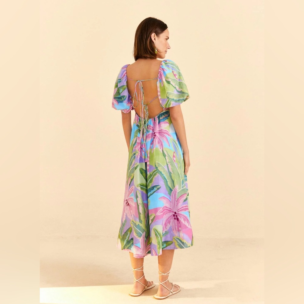 Farm Rio Beach Vibe midi dress NEW with tags, xs